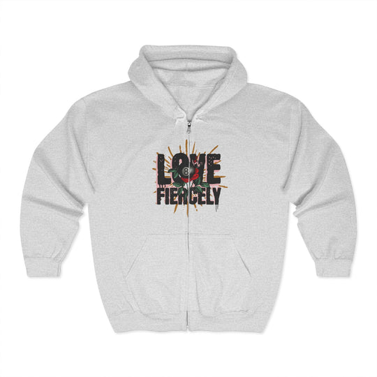 Love Fiercely - 8 Ball - Full Zip Hoodie - BFLY BILLIARDS