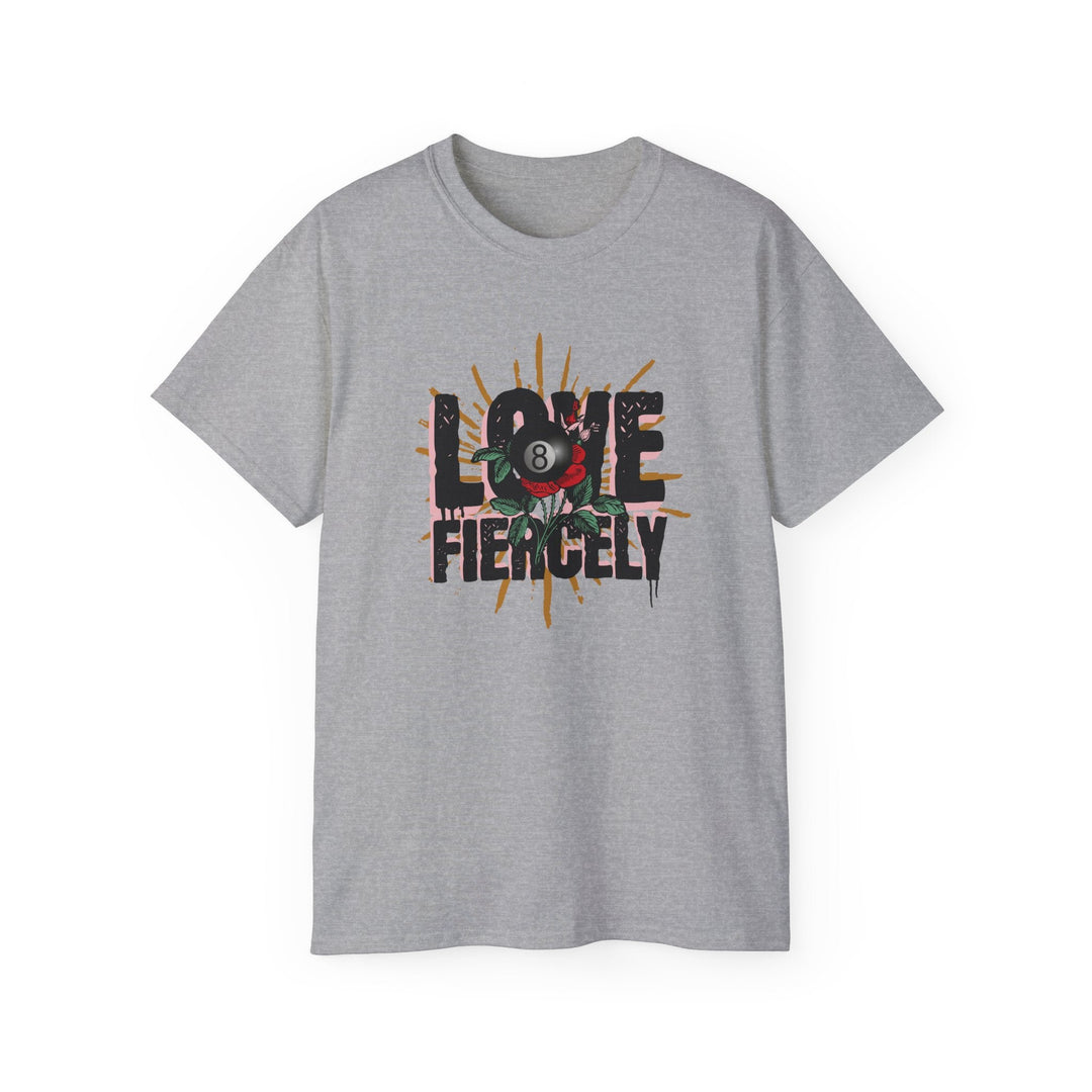 Love Fiercely - 8 Ball - Unisex Cotton T-Shirt - BFLY BILLIARDS