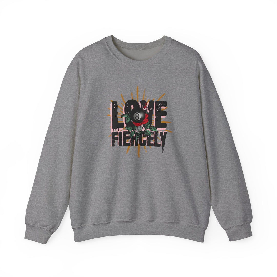 Love Fiercely - 8 Ball - Unisex Crewneck Sweatshirt - BFLY BILLIARDS