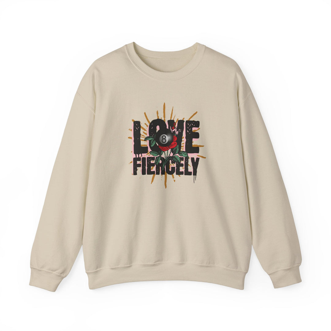 Love Fiercely - 8 Ball - Unisex Crewneck Sweatshirt - BFLY BILLIARDS