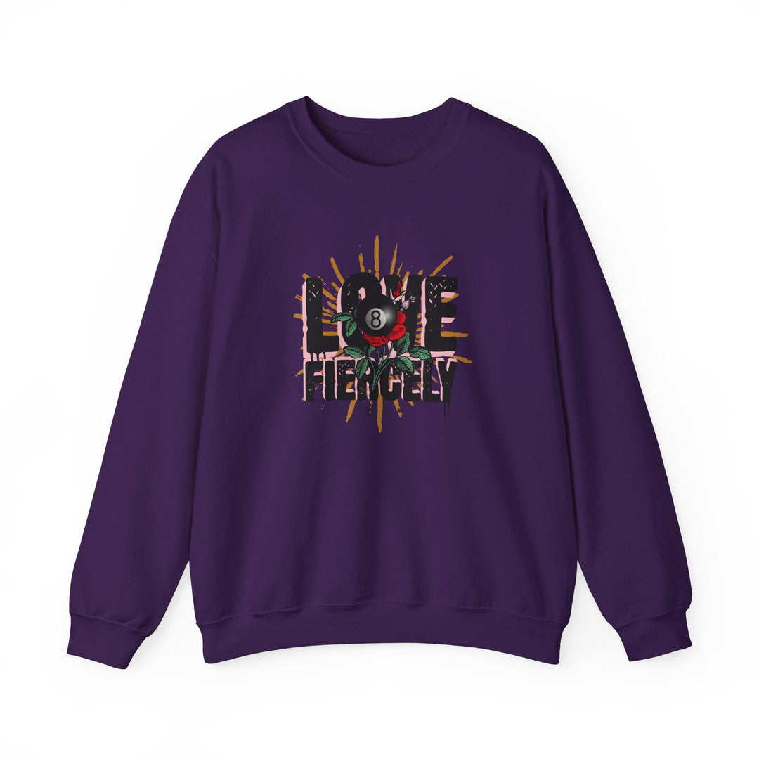 Love Fiercely - 8 Ball - Unisex Crewneck Sweatshirt - BFLY BILLIARDS
