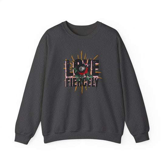 Love Fiercely - 8 Ball - Unisex Crewneck Sweatshirt - BFLY BILLIARDS