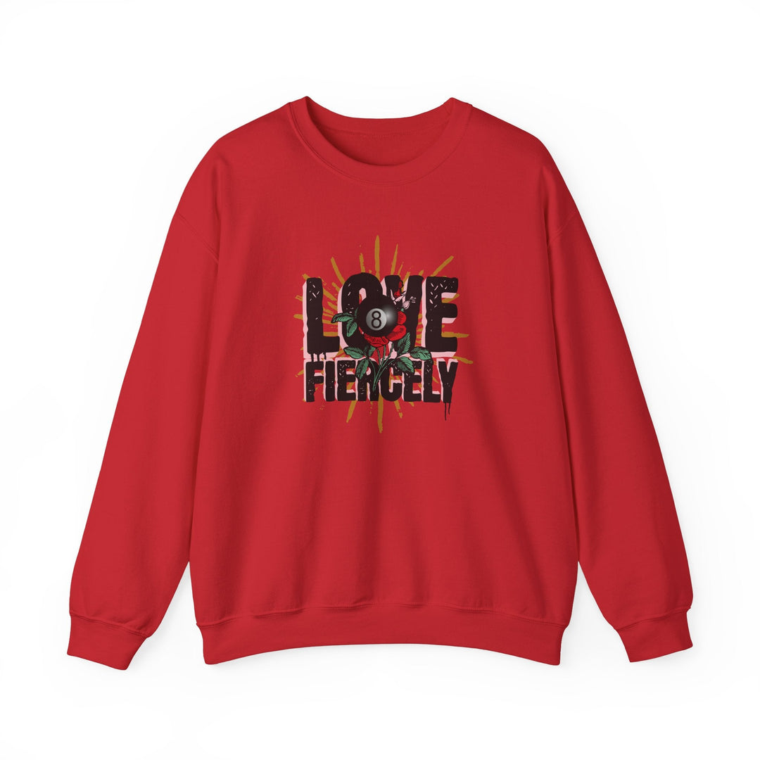 Love Fiercely - 8 Ball - Unisex Crewneck Sweatshirt - BFLY BILLIARDS
