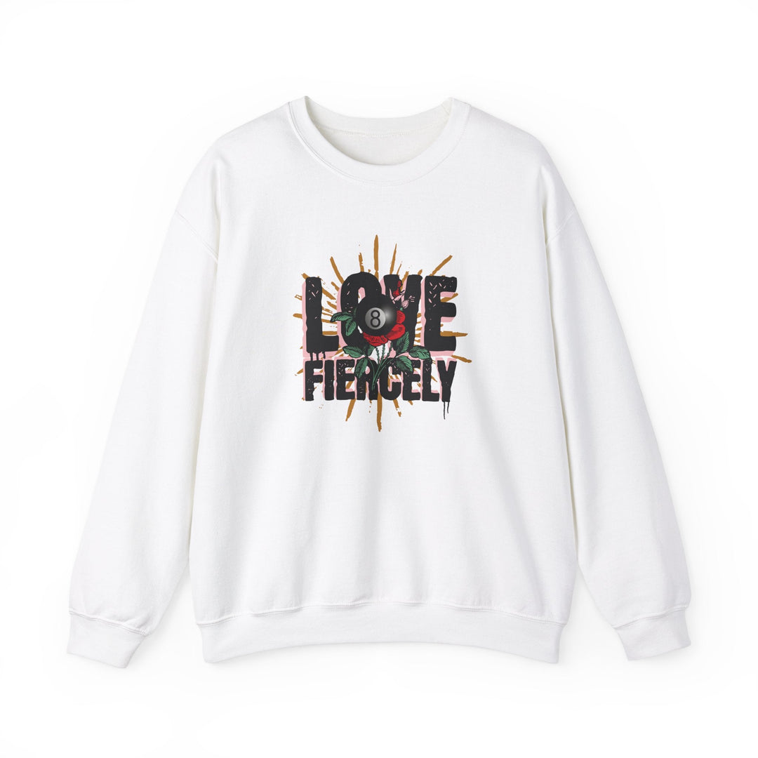 Love Fiercely - 8 Ball - Unisex Crewneck Sweatshirt - BFLY BILLIARDS