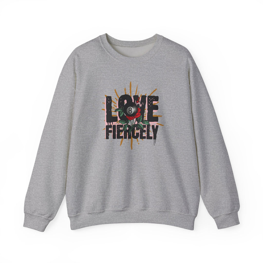 Love Fiercely - 8 Ball - Unisex Crewneck Sweatshirt - BFLY BILLIARDS