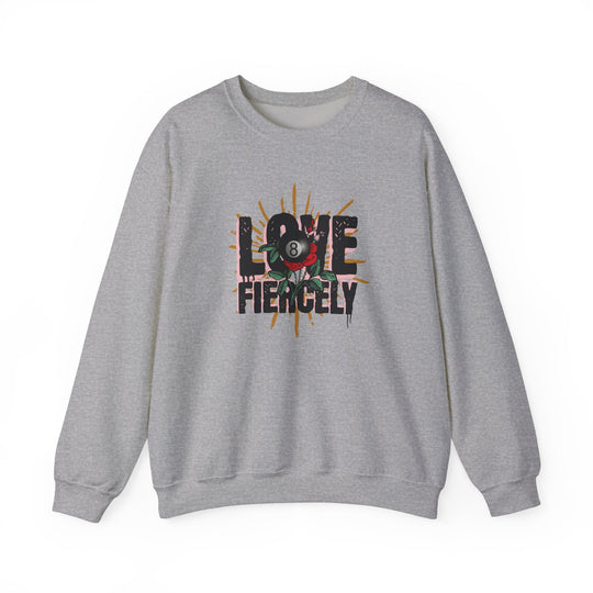 Love Fiercely - 8 Ball - Unisex Crewneck Sweatshirt - BFLY BILLIARDS