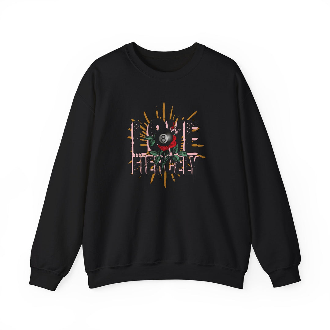 Love Fiercely - 8 Ball - Unisex Crewneck Sweatshirt - BFLY BILLIARDS