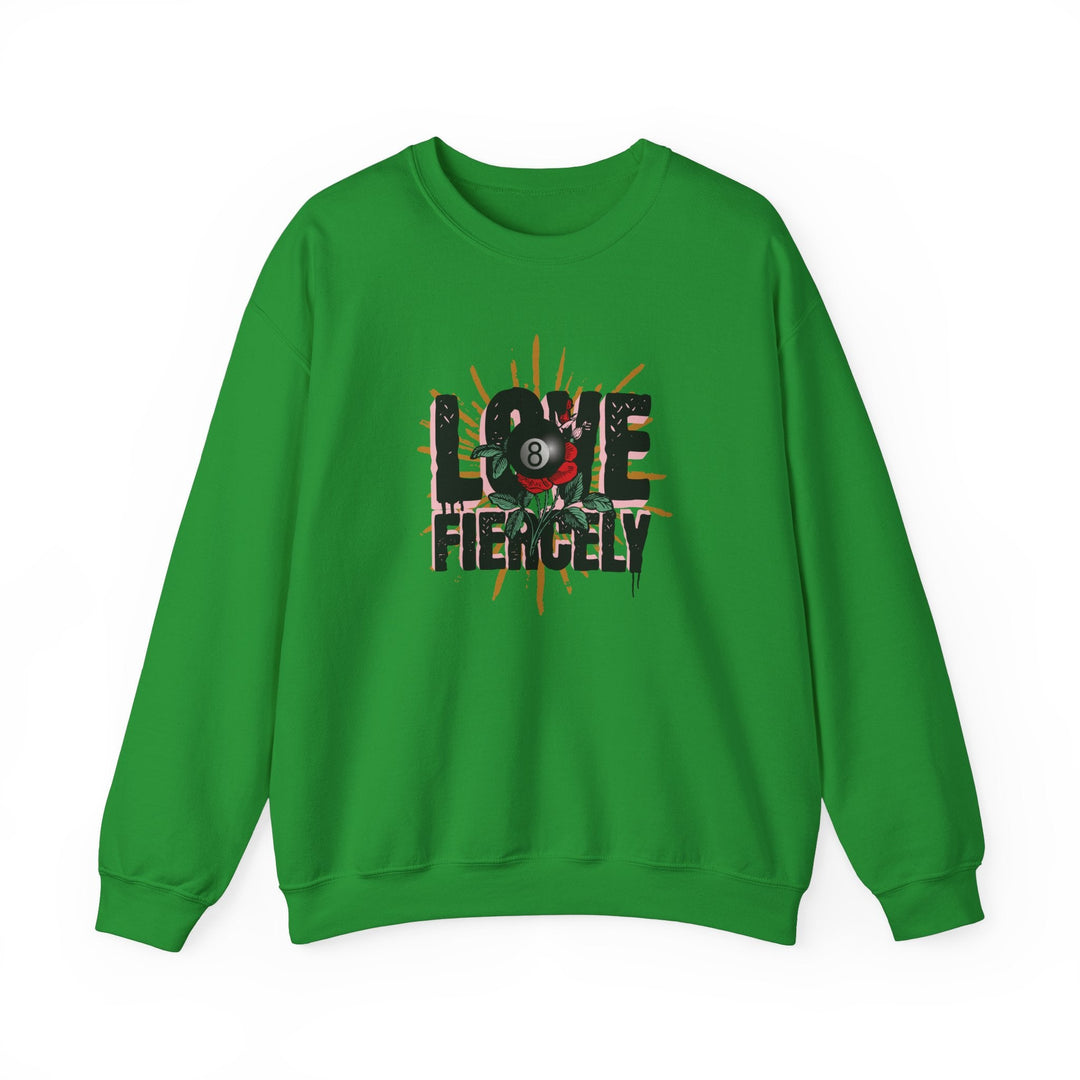 Love Fiercely - 8 Ball - Unisex Crewneck Sweatshirt - BFLY BILLIARDS