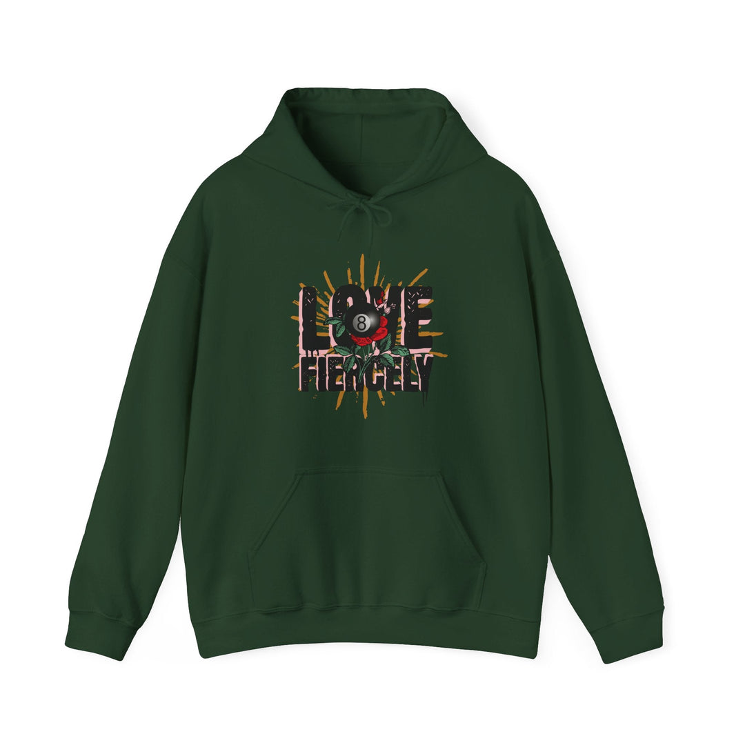Love Fiercely - 8 Ball - Unisex Pullover Hoodie - BFLY BILLIARDS