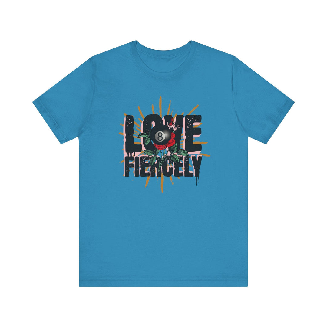 Love Fiercely - 8 Ball - Unisex Softstyle Tee - BFLY BILLIARDS