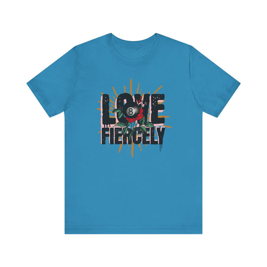 Love Fiercely - 8 Ball - Unisex Softstyle Tee - BFLY BILLIARDS