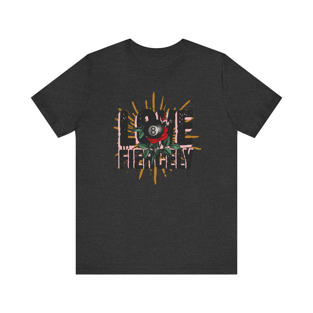 Love Fiercely - 8 Ball - Unisex Softstyle Tee - BFLY BILLIARDS