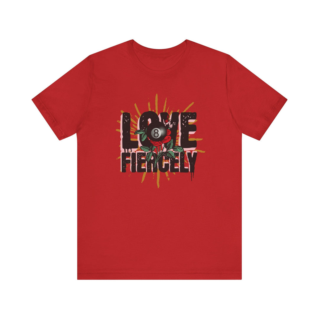 Love Fiercely - 8 Ball - Unisex Softstyle Tee - BFLY BILLIARDS