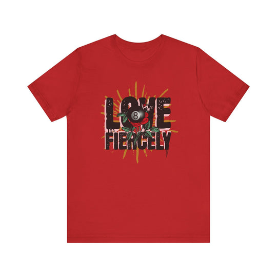 Love Fiercely - 8 Ball - Unisex Softstyle Tee - BFLY BILLIARDS