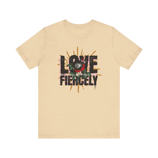 Love Fiercely - 8 Ball - Unisex Softstyle Tee - BFLY BILLIARDS