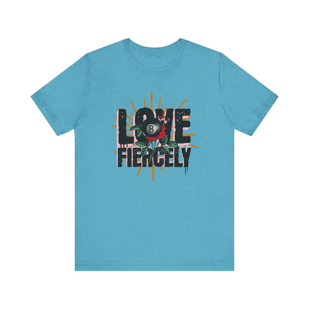Love Fiercely - 8 Ball - Unisex Softstyle Tee - BFLY BILLIARDS