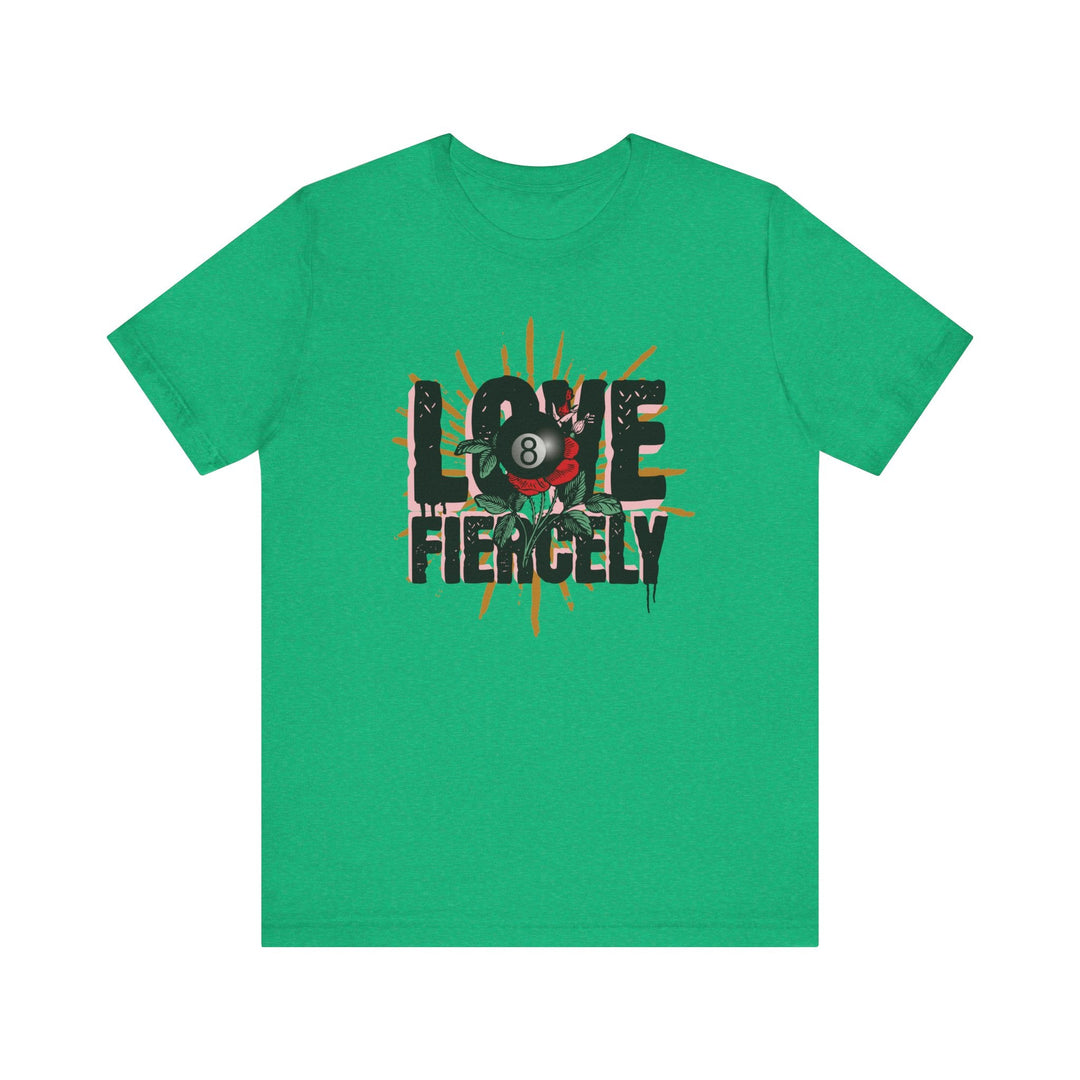 Love Fiercely - 8 Ball - Unisex Softstyle Tee - BFLY BILLIARDS