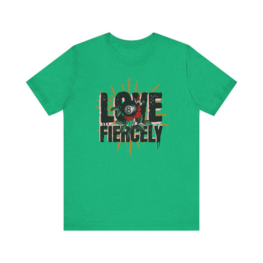 Love Fiercely - 8 Ball - Unisex Softstyle Tee - BFLY BILLIARDS