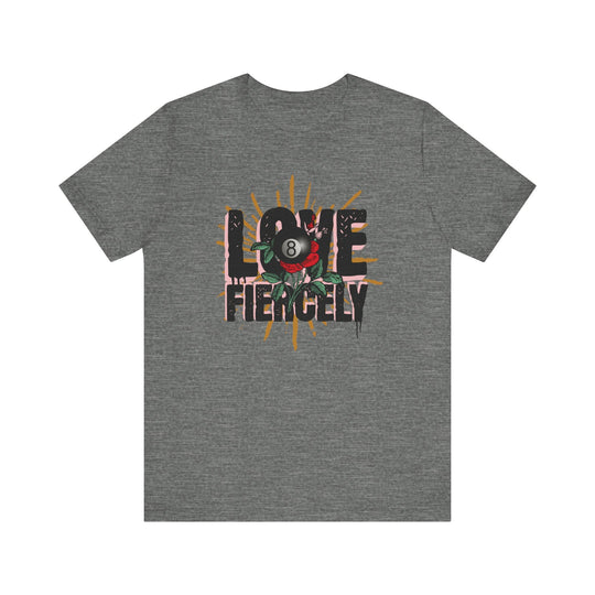 Love Fiercely - 8 Ball - Unisex Softstyle Tee - BFLY BILLIARDS