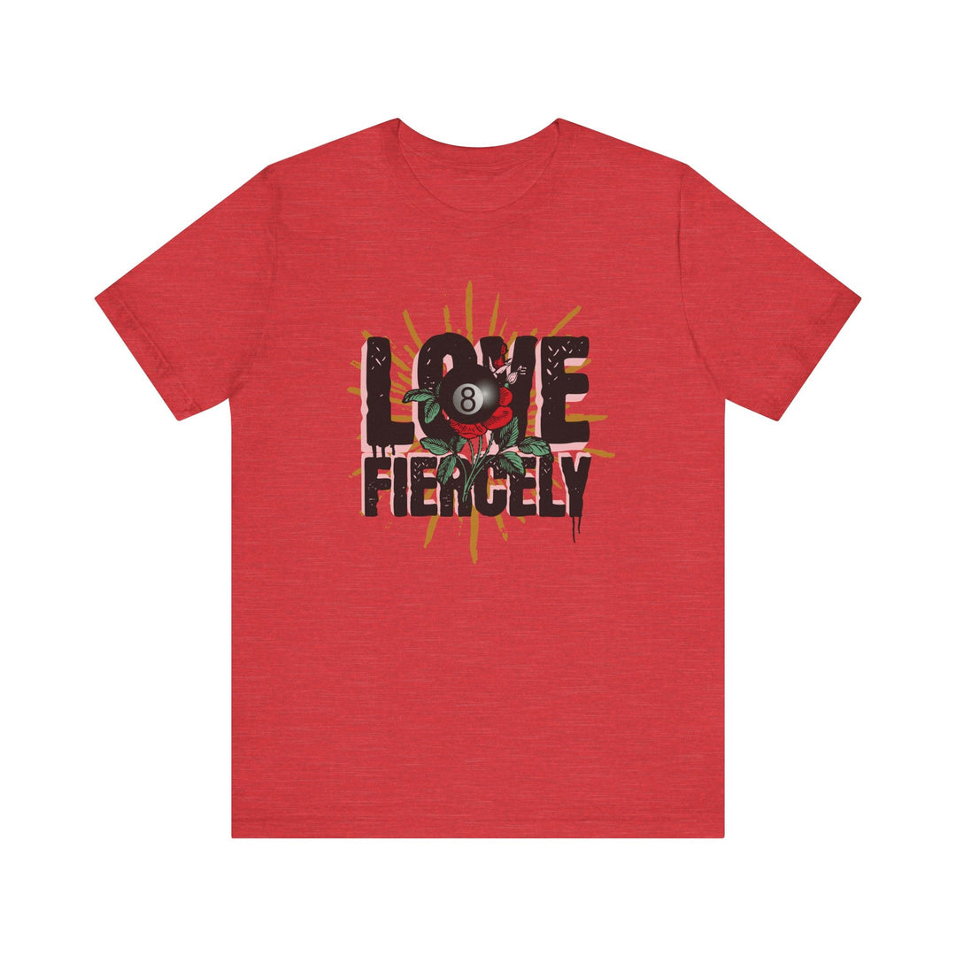 Love Fiercely - 8 Ball - Unisex Softstyle Tee - BFLY BILLIARDS