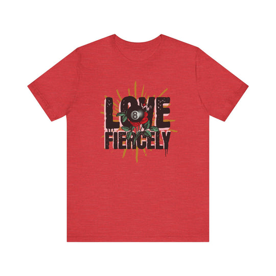 Love Fiercely - 8 Ball - Unisex Softstyle Tee - BFLY BILLIARDS