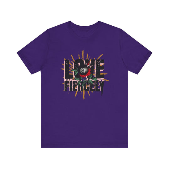 Love Fiercely - 8 Ball - Unisex Softstyle Tee - BFLY BILLIARDS