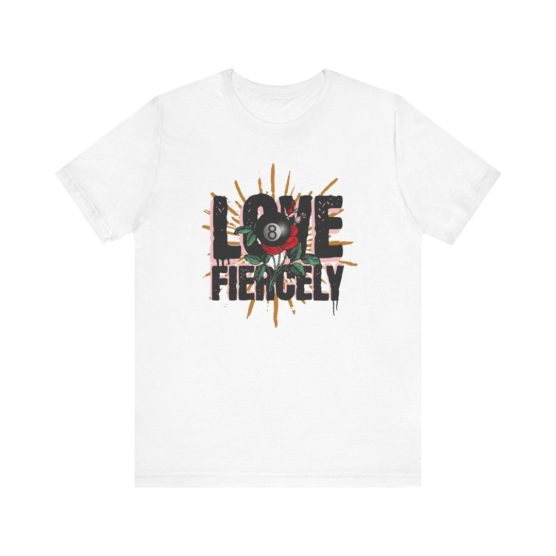 Love Fiercely - 8 Ball - Unisex Softstyle Tee - BFLY BILLIARDS