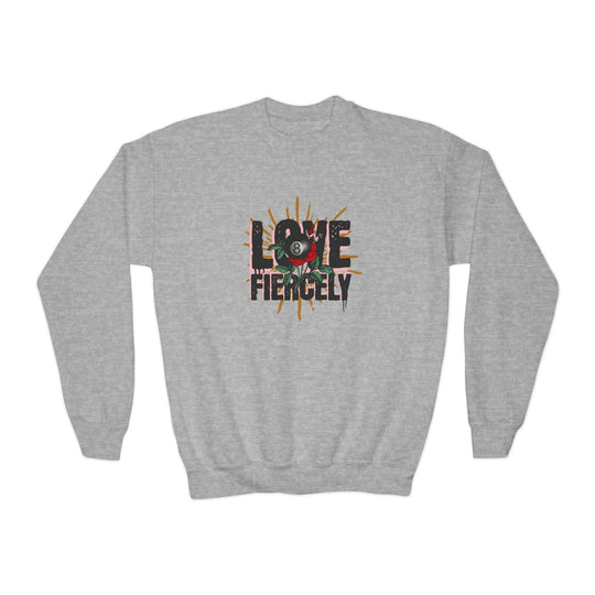 Love Fiercely - 8 Ball - Unisex Youth Crewneck Sweatshirt - BFLY BILLIARDS