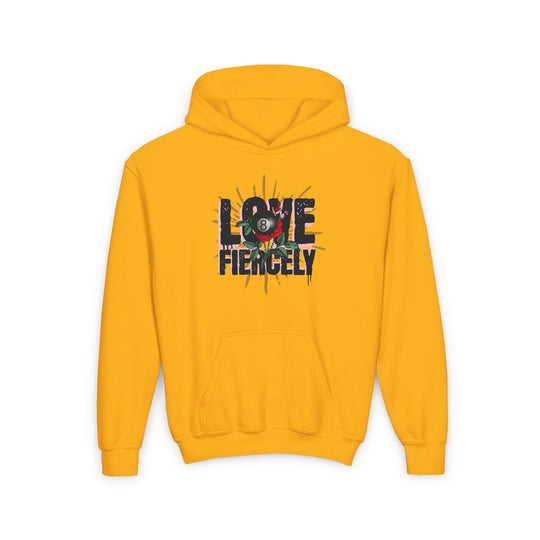 Love Fiercely - 8 Ball - Unisex Youth Pullover Hoodie - BFLY BILLIARDS