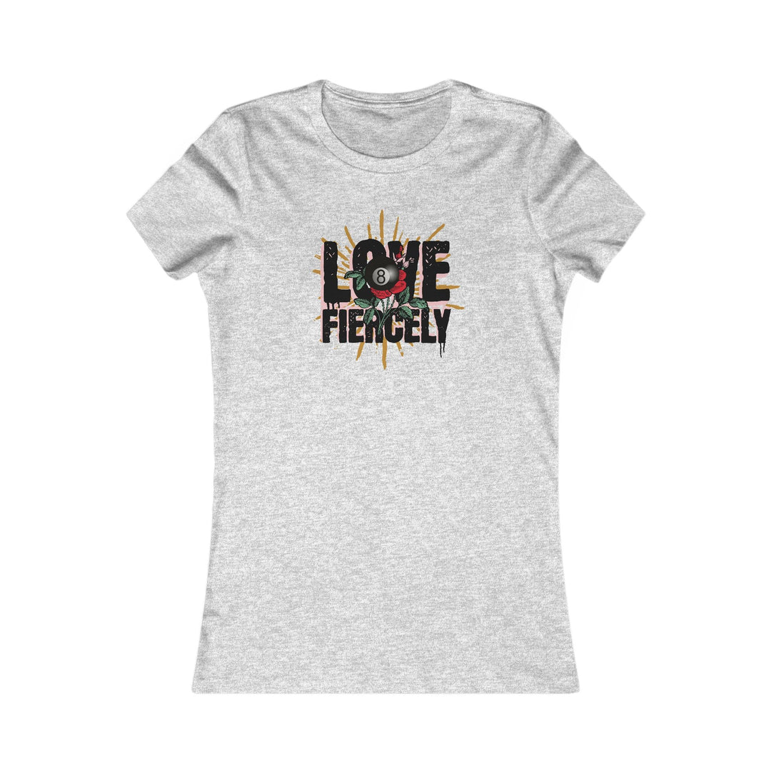 Love Fiercely - 8 Ball - Women's Fitted Tee - BFLY BILLIARDS