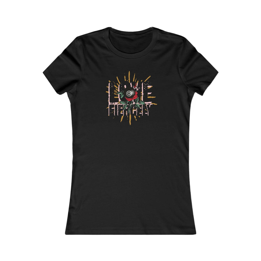 Love Fiercely - 8 Ball - Women's Fitted Tee - BFLY BILLIARDS