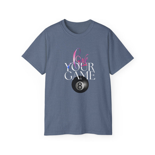 Love Your Game - 8 Ball - Unisex Cotton T-Shirt - BFLY BILLIARDS