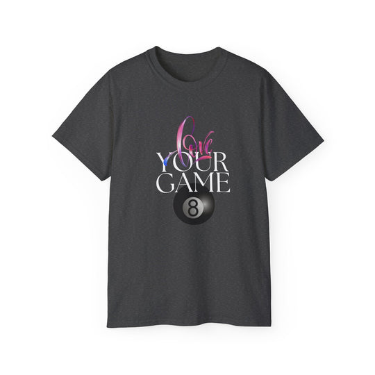 Love Your Game - 8 Ball - Unisex Cotton T-Shirt - BFLY BILLIARDS