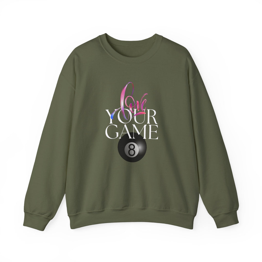Love Your Game - 8 Ball - Unisex Crewneck Sweatshirt - BFLY BILLIARDS