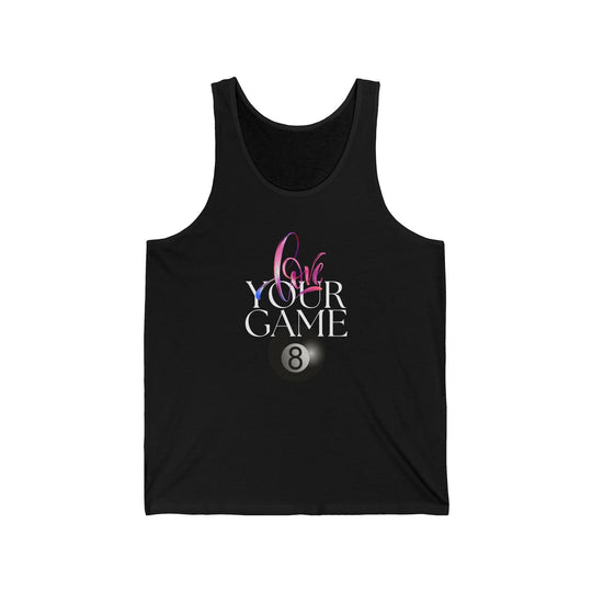 Love Your Game - 8 Ball - Unisex Tank Top - BFLY BILLIARDS