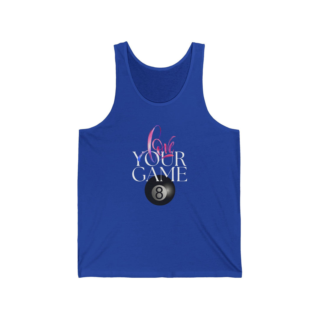 Love Your Game - 8 Ball - Unisex Tank Top - BFLY BILLIARDS