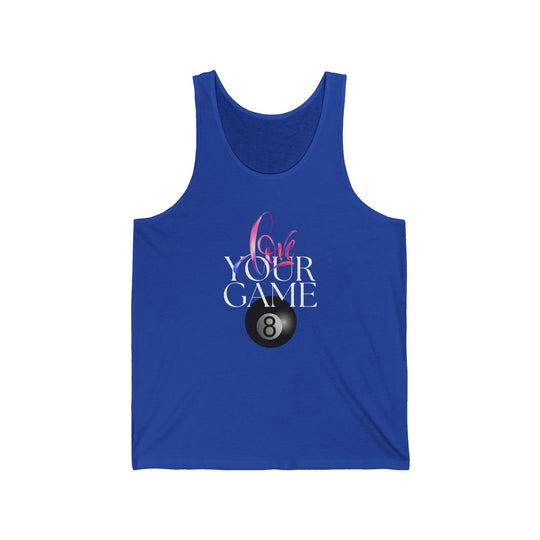 Love Your Game - 8 Ball - Unisex Tank Top - BFLY BILLIARDS