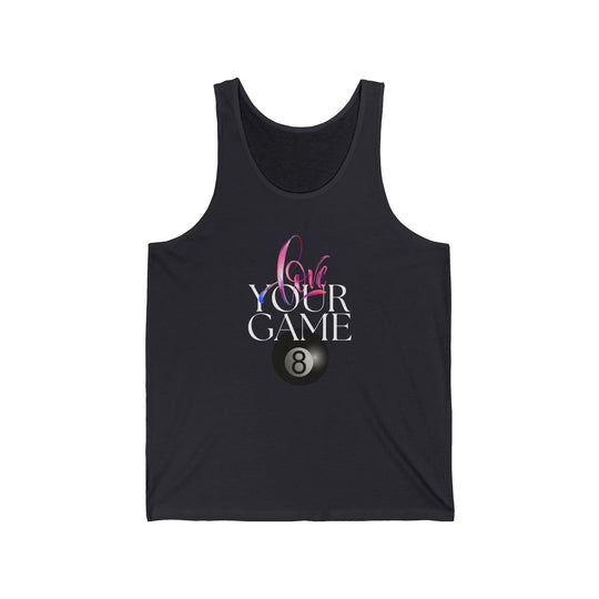 Love Your Game - 8 Ball - Unisex Tank Top - BFLY BILLIARDS