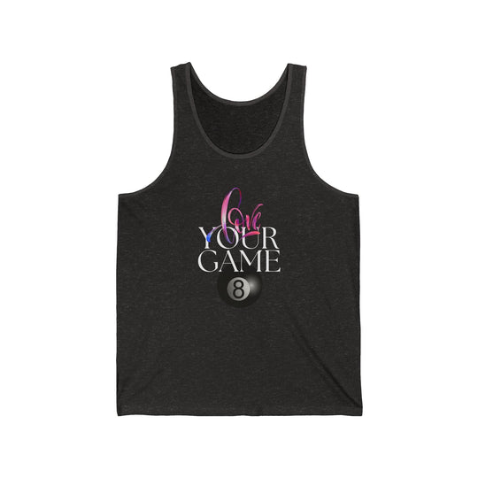 Love Your Game - 8 Ball - Unisex Tank Top - BFLY BILLIARDS