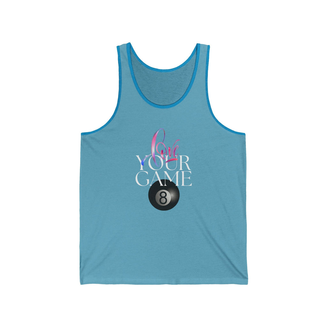 Love Your Game - 8 Ball - Unisex Tank Top - BFLY BILLIARDS