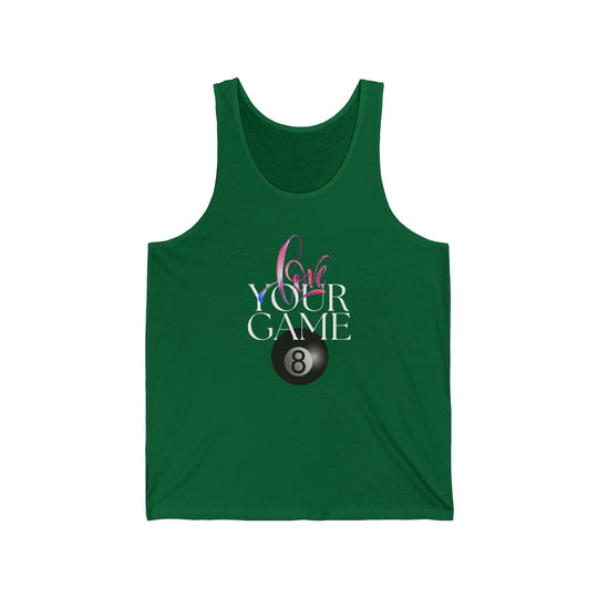 Love Your Game - 8 Ball - Unisex Tank Top - BFLY BILLIARDS