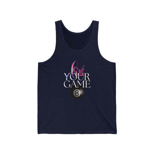 Love Your Game - 8 Ball - Unisex Tank Top - BFLY BILLIARDS