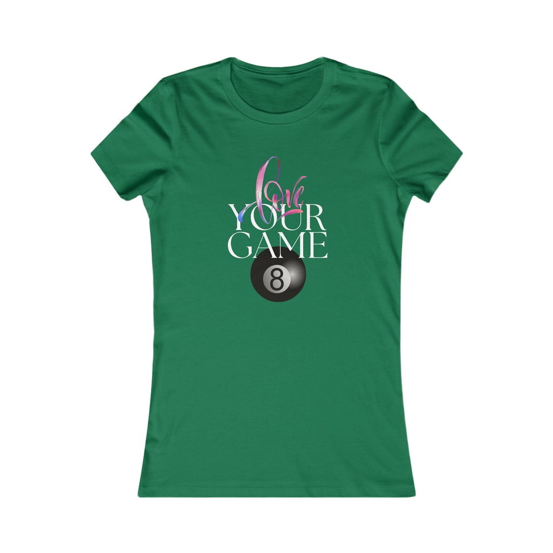 Love Your Game - 8 Ball - Women's Fitted Tee - BFLY BILLIARDS