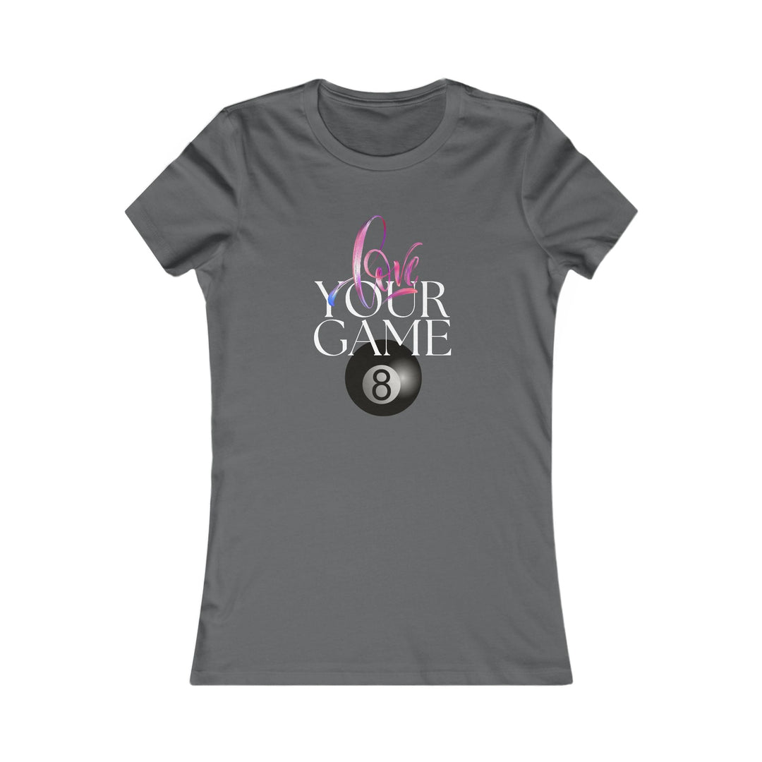Love Your Game - 8 Ball - Women's Fitted Tee - BFLY BILLIARDS