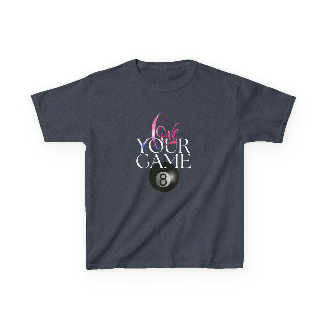 Love Your Game - 8 Ball - Youth Cotton Tee - BFLY BILLIARDS