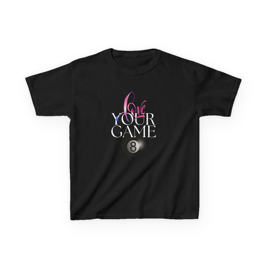 Love Your Game - 8 Ball - Youth Cotton Tee - BFLY BILLIARDS