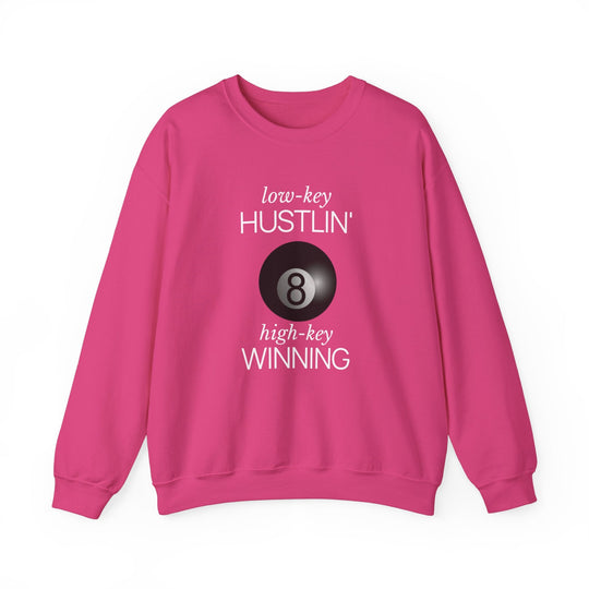 Low - Key Hustlin - 8 Ball - Unisex Crewneck Sweatshirt - BFLY BILLIARDS