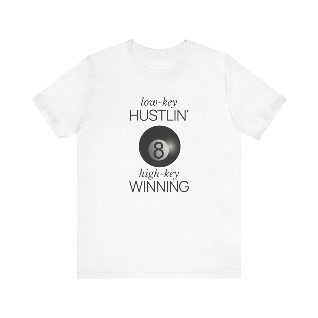 Low - Key Hustlin - 8 Ball - Unisex Softstyle Tee - BFLY BILLIARDS