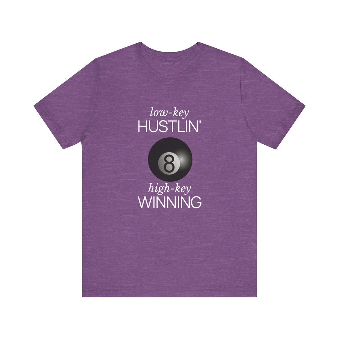 Low - Key Hustlin - 8 Ball - Unisex Softstyle Tee - BFLY BILLIARDS