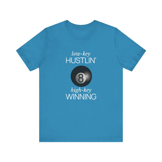Low - Key Hustlin - 8 Ball - Unisex Softstyle Tee - BFLY BILLIARDS